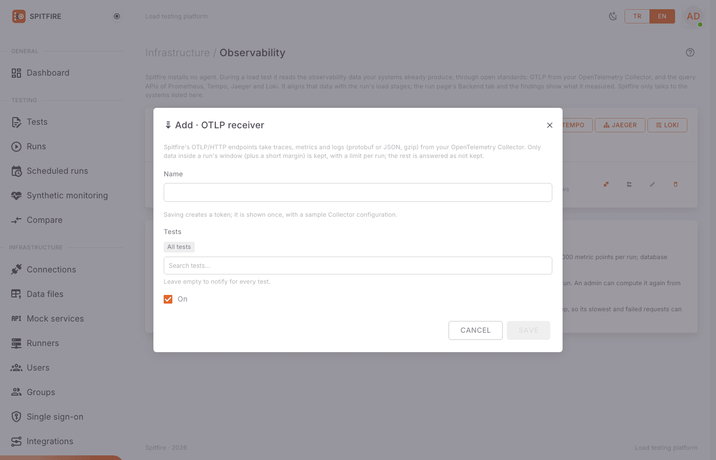 Add connection dialog